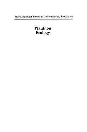 Plankton Ecology: Succession in Plankton Communities