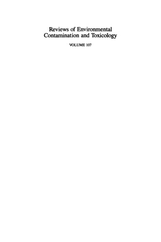 Reviews of Environmental Contamination and Toxicology: Continuation of Residue Reviews, United States Environmental Protection Agency Office of Drinking Water Health Advisories