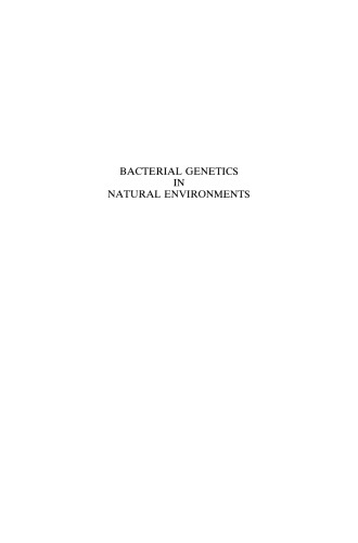 Bacterial Genetics in Natural Environments