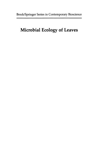 Microbial Ecology of Leaves