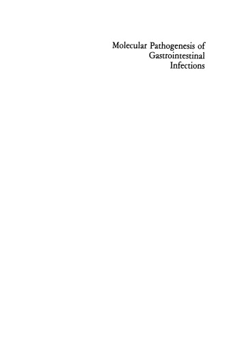 Molecular Pathogenesis of Gastrointestinal Infections