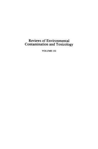 Reviews of Environmental Contamination and Toxicology: Continuation of Residue Reviews