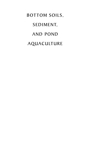 Bottom Soils, Sediment, and Pond Aquaculture