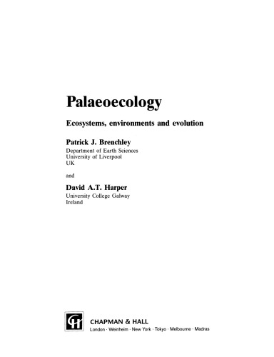 Palaeoecology: Ecosystems, environments and evolution