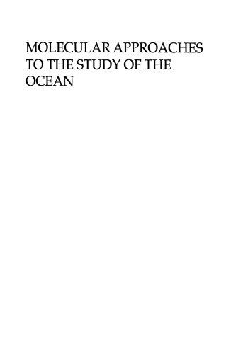 Molecular Approaches to the Study of the Ocean