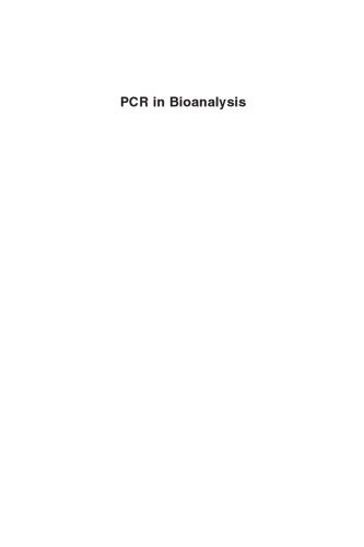 PCR in Bioanalysis