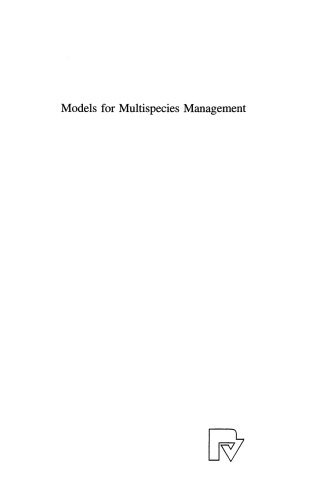 Models for Multispecies Management