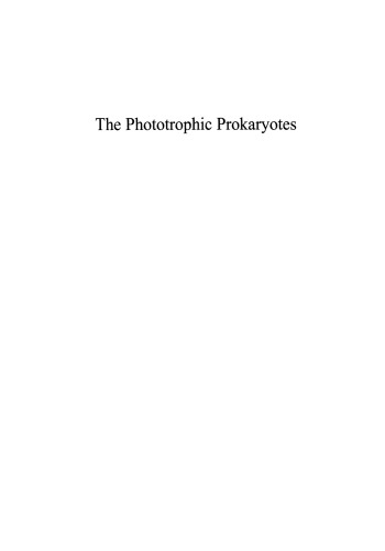 The Phototrophic Prokaryotes