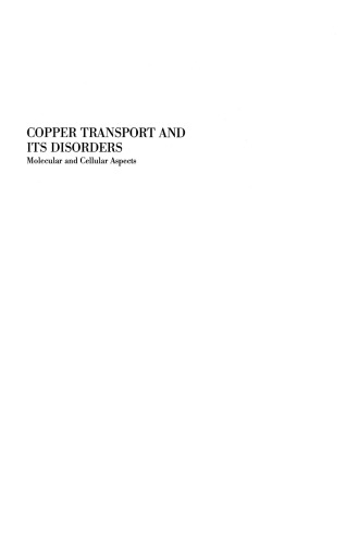 Copper Transport and Its Disorders: Molecular and Cellular Aspects