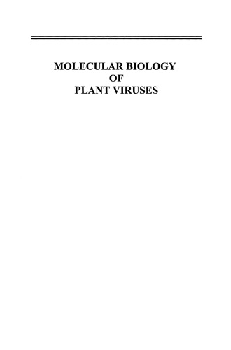 Molecular Biology of Plant Viruses