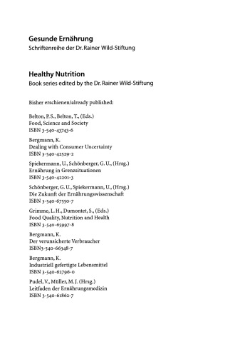 Proteine — nutritive und funktionelle Eigenschaften