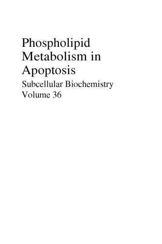 Phospholipid Metabolism in Apoptosis