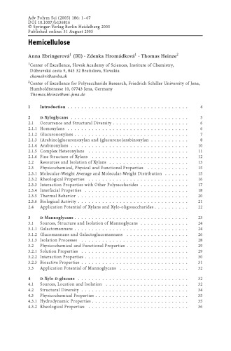 Polysaccharides I: Structure, Characterization and Use