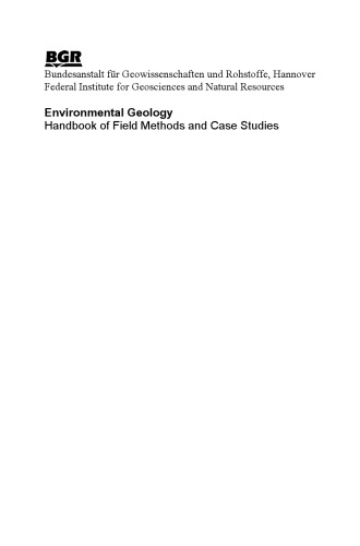 Environmental Geology: Handbook of Field Methods and Case Studies