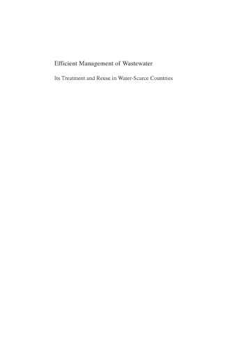 Efficient Management of Wastewater: Its Treatment and Reuse in Water-Scarce Countries