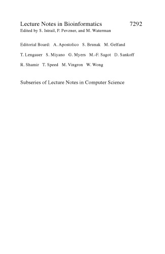 Bioinformatics Research and Applications: 8th International Symposium, ISBRA 2012, Dallas, TX, USA, May 21-23, 2012. Proceedings