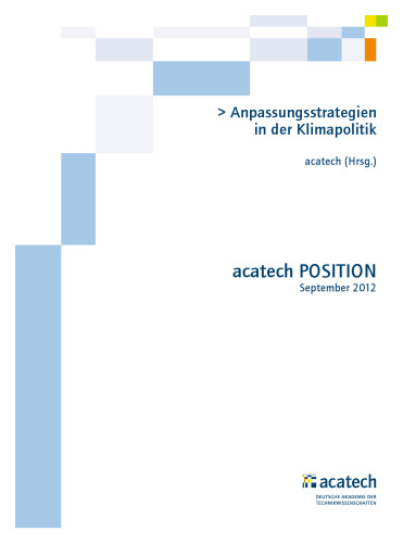 Anpassungsstrategien in der Klimapolitik