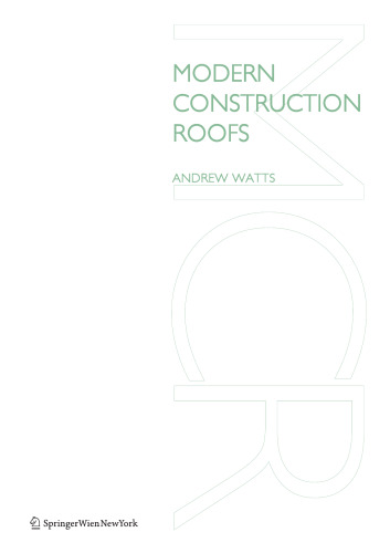 Modern Construction Roofs