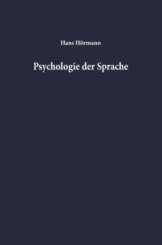 Psychologie der Sprache