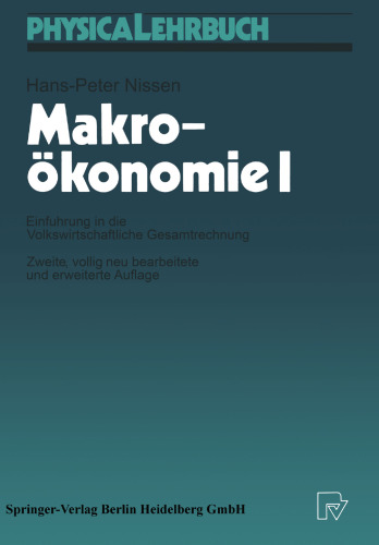 Makroökonomie I: Einführung in die Volkswirtschaftliche Gesamtrechnung