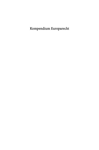 Kompendium Europarecht