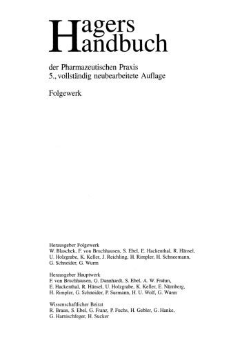 Hagers Handbuch der Pharmazeutischen Praxis: Folgeband 2: Drogen A-K