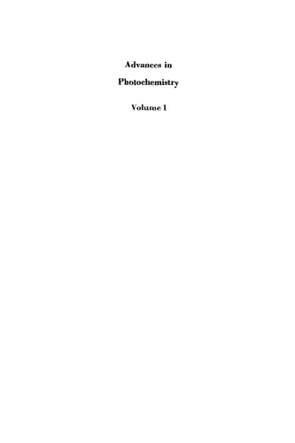 Advances in Photochemistry, Volume 1