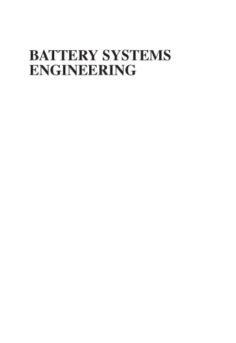 Battery Systems Engineering