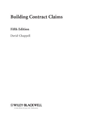 Building Contract Claims, Fifth Edition