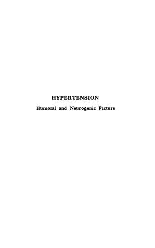 Ciba Foundation Symposium - Hypertension: Humoral and Neurogenic Factors