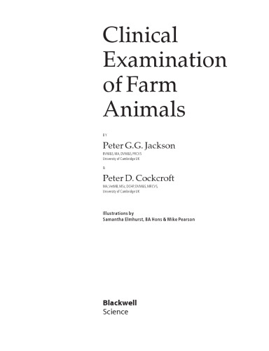 Clinical Examination of Farm Animals