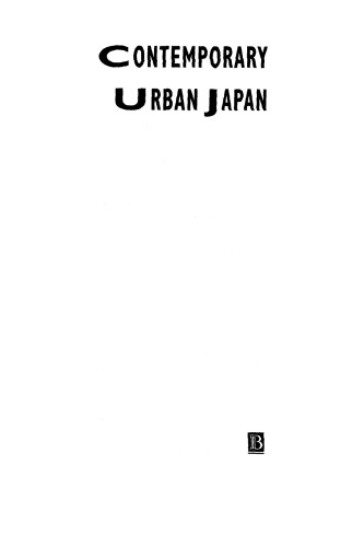 Contemporary Urban Japan: A Sociology of Consumption