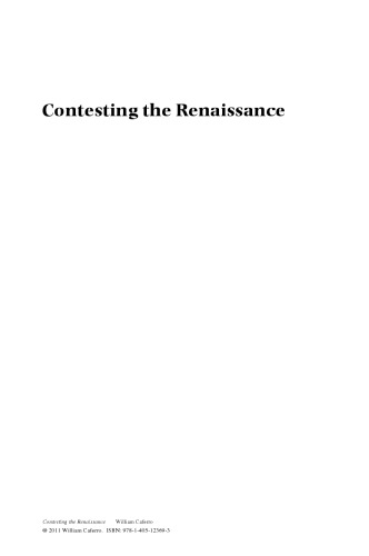 Contesting the Renaissance