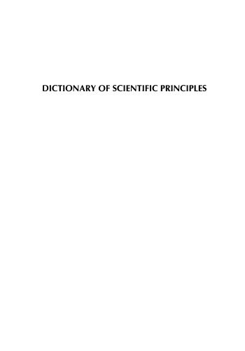 Dictionary of Scientific Principles