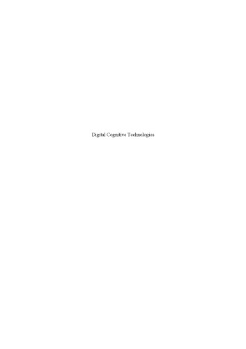 Digital Cognitive Technologies: Epistemology and the Knowledge Economy