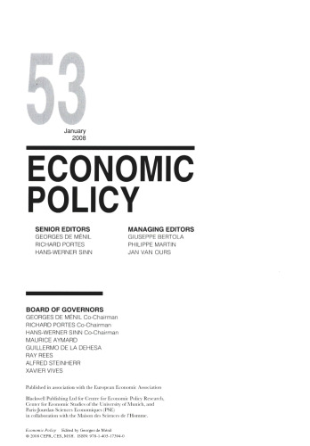 Economic Policy 53 January 2008