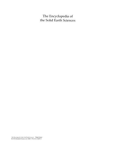 The Encyclopedia of the Solid Earth Sciences