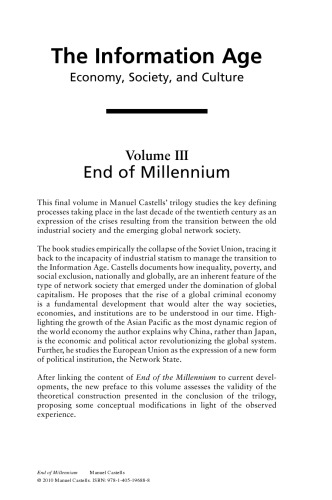 End of Millennium: With a New Preface, Volume III, Second edition With a new preface