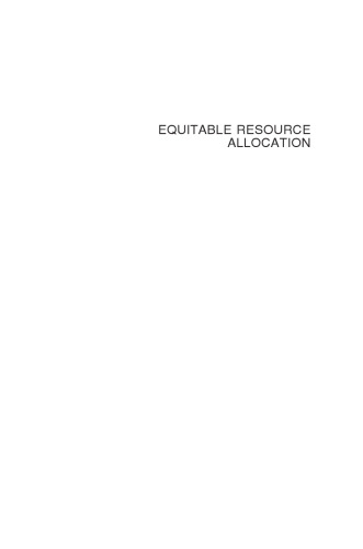 Equitable Resource Allocation: Models, Algorithms, and Applications