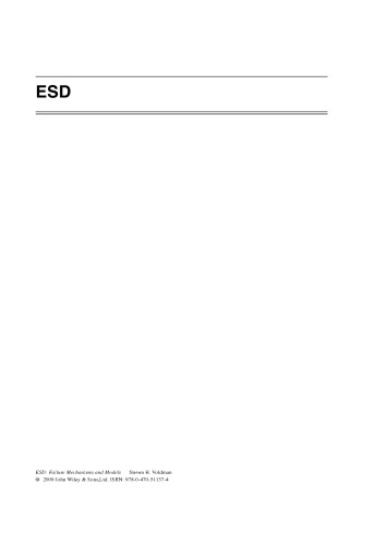 ESD: Failure Mechanisms and Models