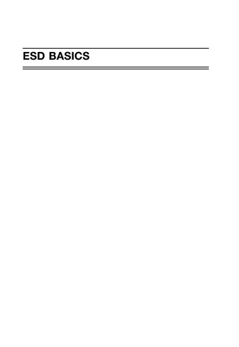 ESD Basics: From Semiconductor Manufacturing to Product Use