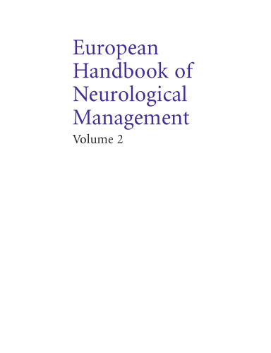 European Handbook of Neurological Management, Volume 2, Second Edition