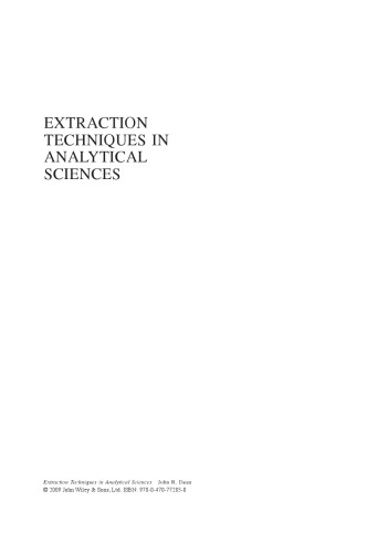 Extraction Techniques in Analytical Sciences