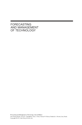 Forecasting and Management of Technology, Second Edition