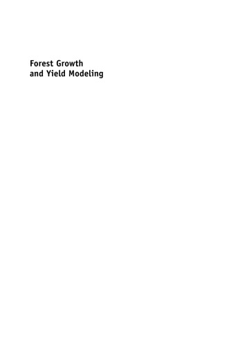 Forest Growth and Yield Modeling