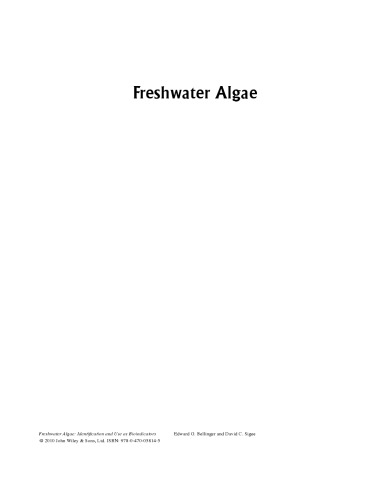 Freshwater Algae: Identification and Use as Bioindicators