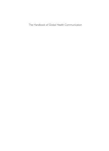 The Handbook of Global Health Communication