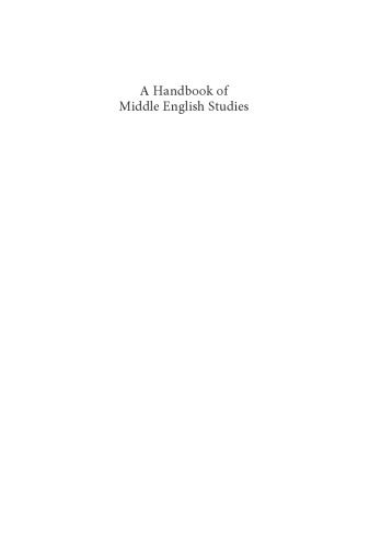 A Handbook of Middle English Studies