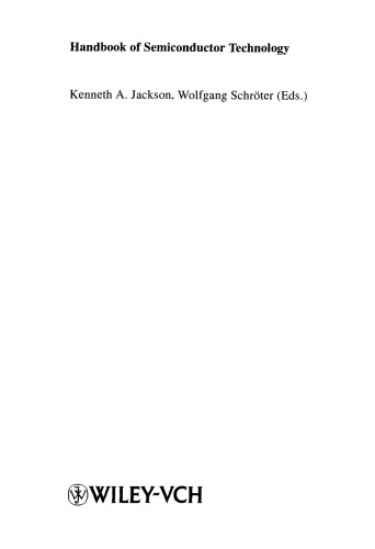 Handbook of Semiconductor Technology Set