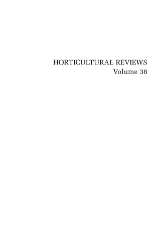 Horticultural Reviews, Volume 38